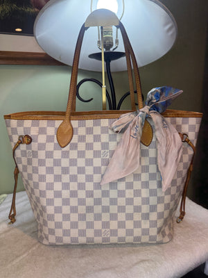 1433. Louis Vuitton Damier Azur Neverfull MM