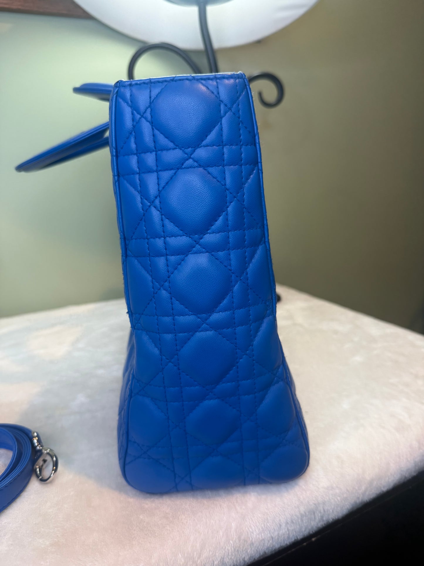 1850. Christian Dior Large Blue Lady Dior