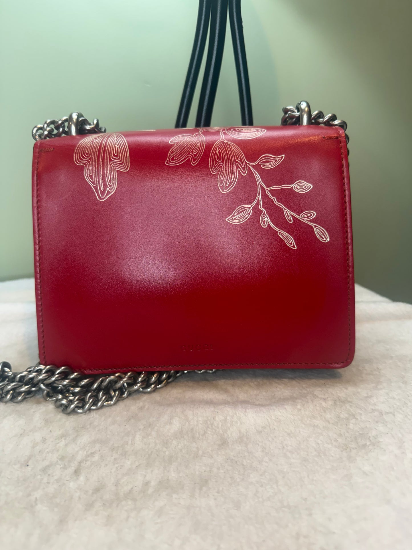 1059. Gucci Red Calfskin Chinese New Year Dionysus Limited Edition