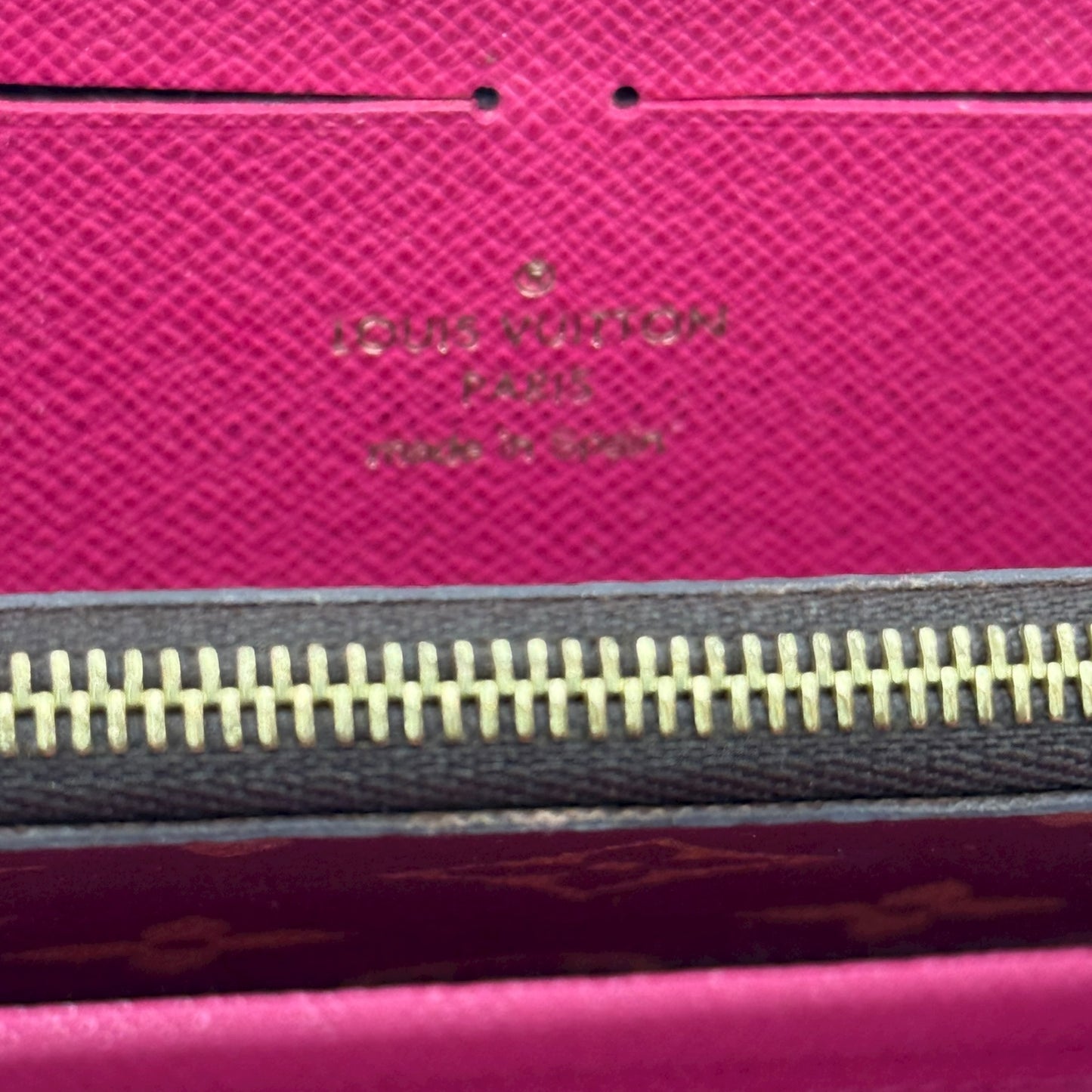 296. Louis Vuitton Monogram Portefeuille Zippy Clemence Blooming Flower