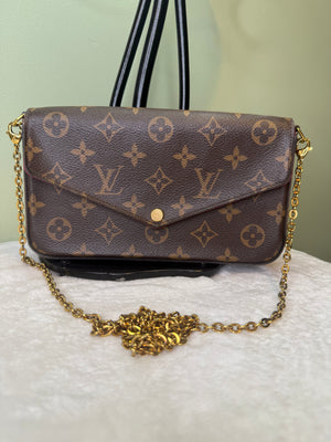 1771. Louis Vuitton Monogram Felicie Pochette