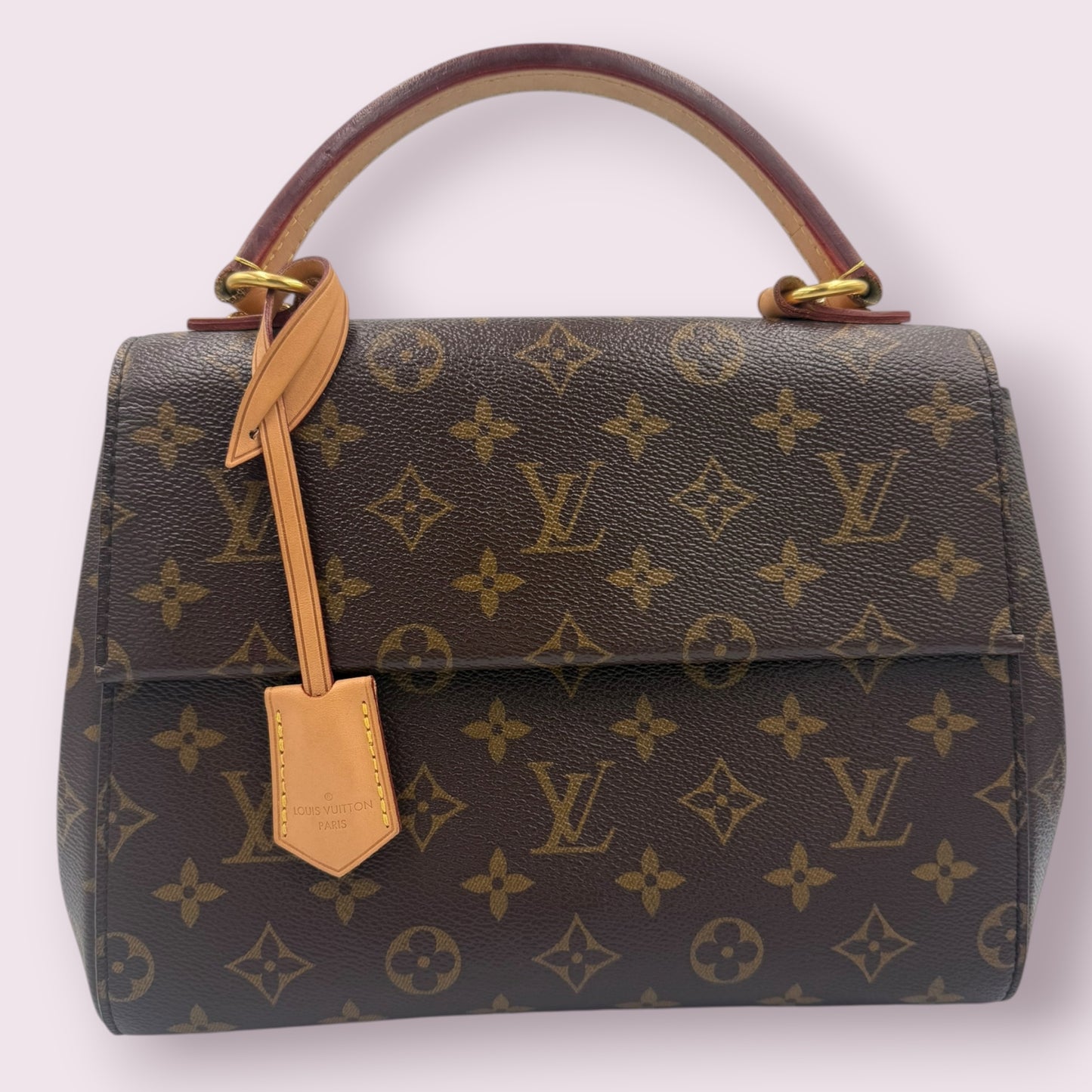 247. Louis Vuitton Monogram Cluny BB Bordeaux X Fuchsia