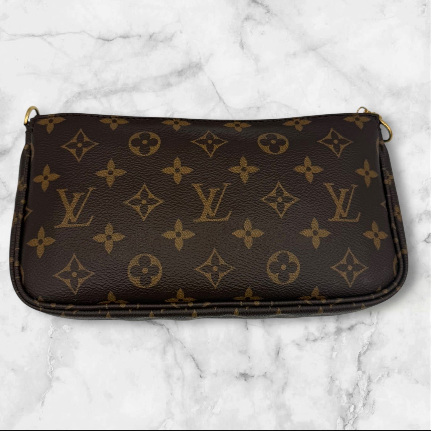 Louis Vuitton Monogram Multi Pochette Accessories with Pink Strap