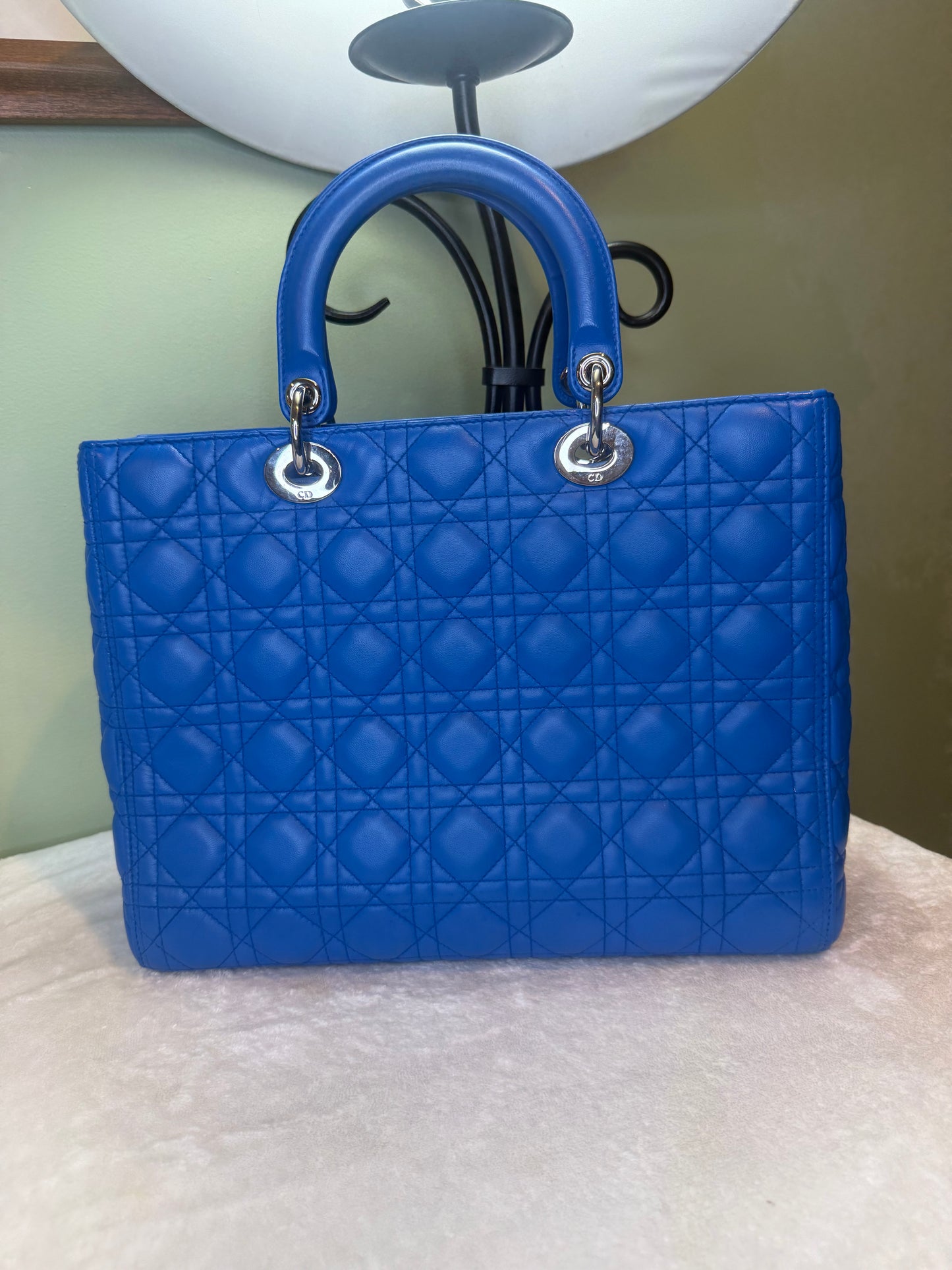 1850. Christian Dior Large Blue Lady Dior