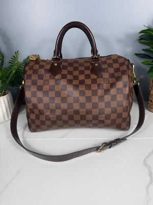 2278. Louis Vuitton Damier Ebene Speedy 30 Bando