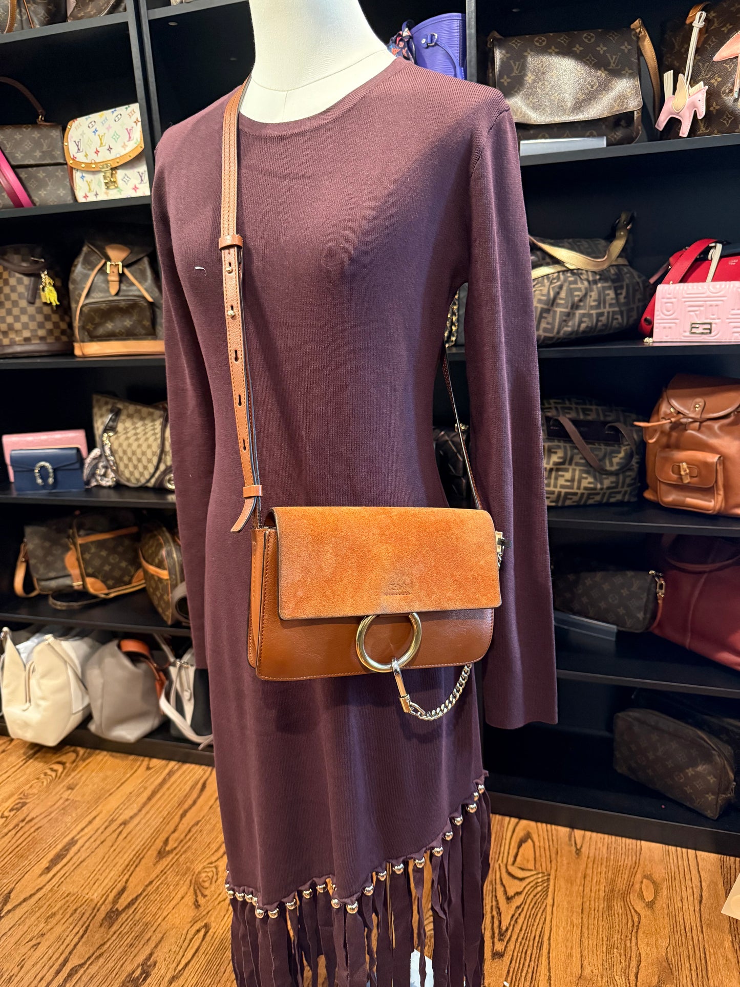 317. Chloe Faye Small Shoulder Bag