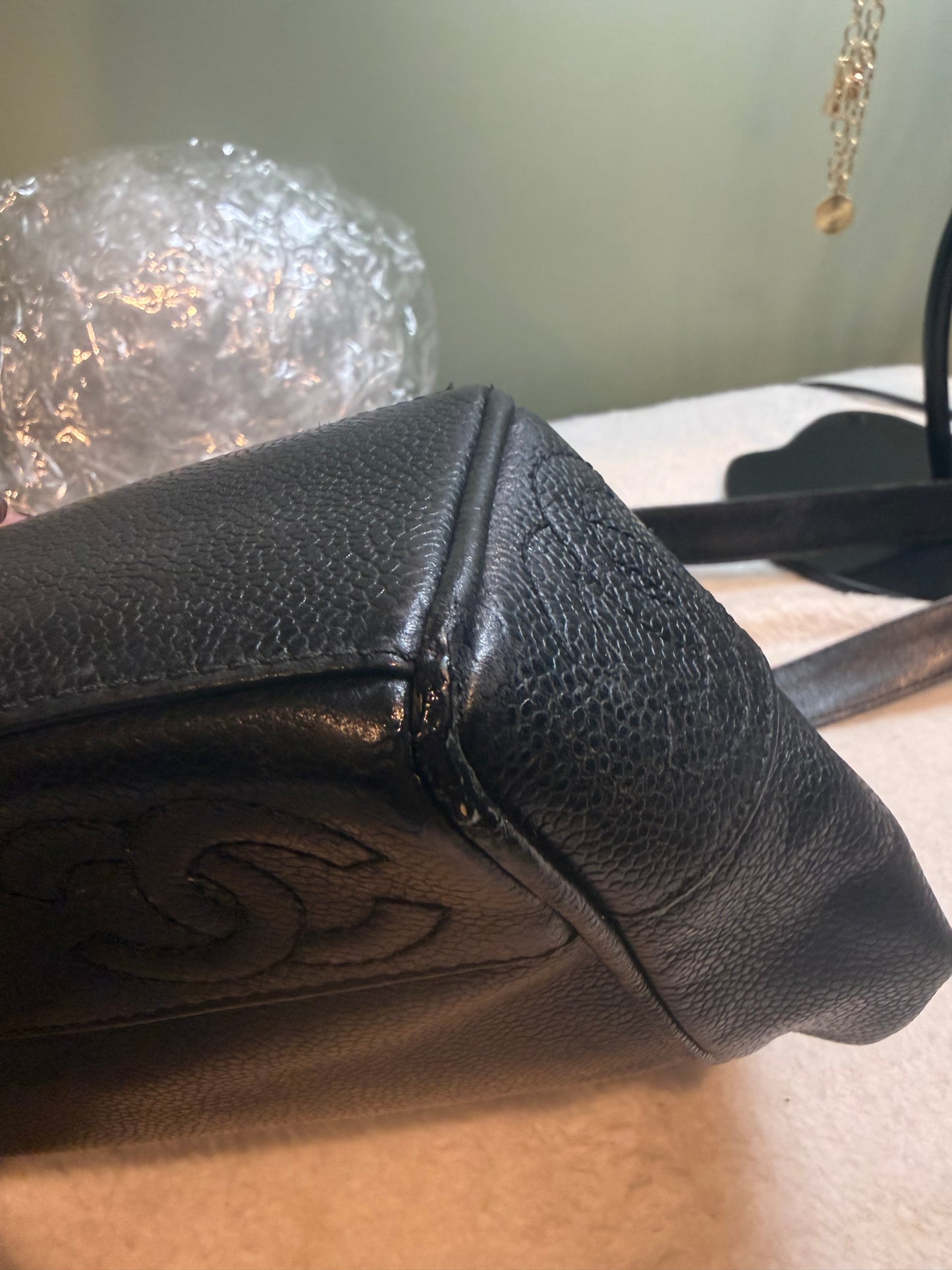 499. Chanel Caviar Small Tote Series 4