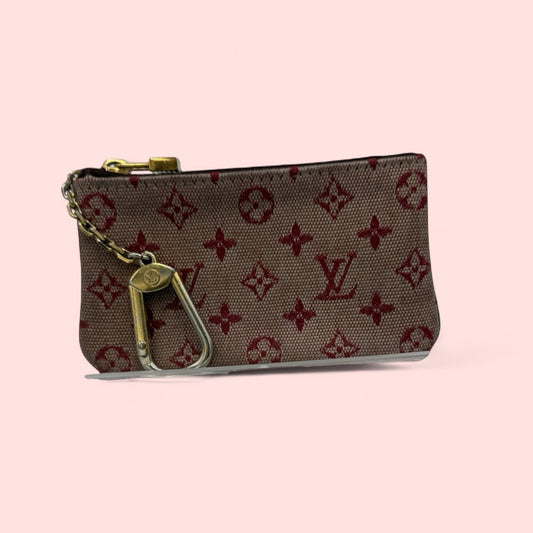 Louis Vuitton Rose Canvas Key Cles