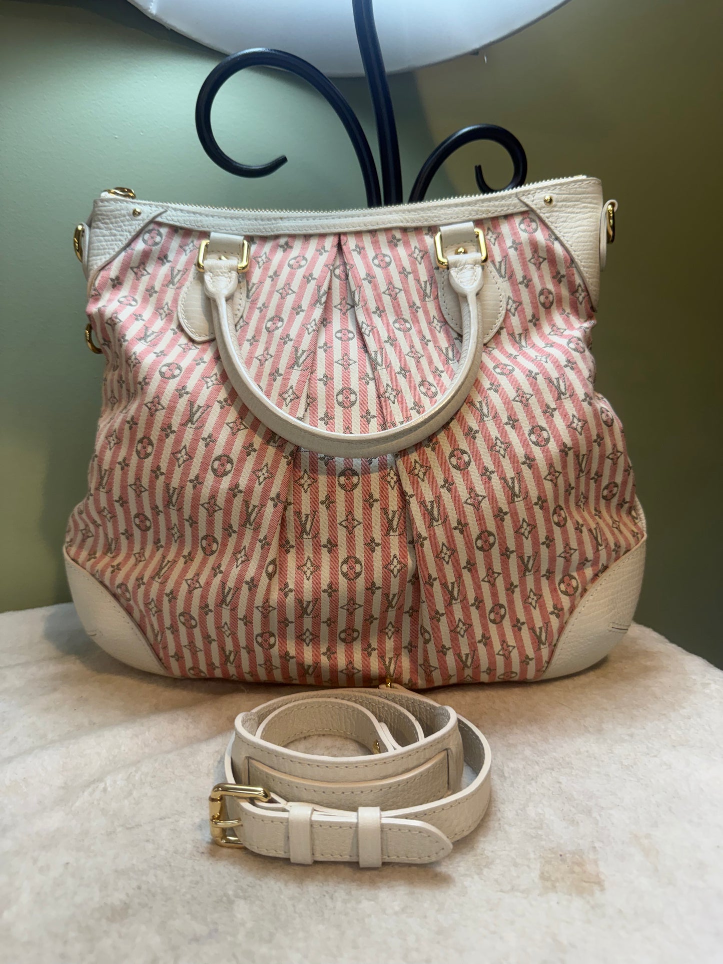 1645. Louis Vuitton Monogram Mini Lin Croisette Marina PM