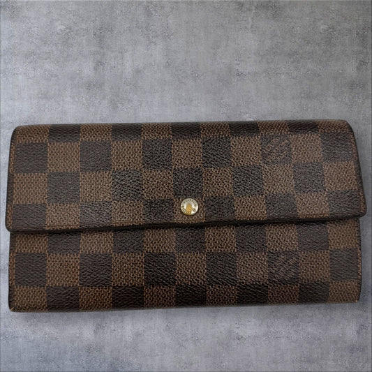 Louis Vuitton Damier Ebene Porte Feuille Sarah Wallet